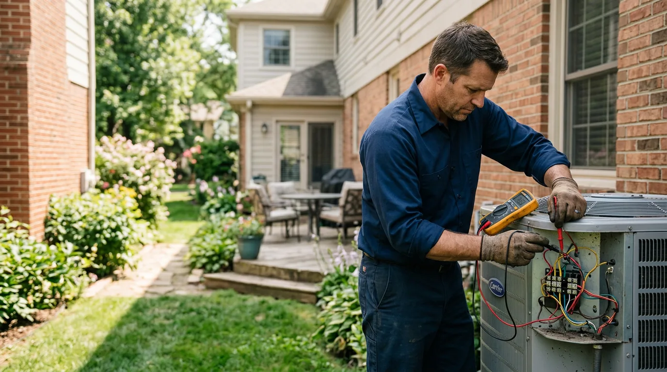 HVAC technician working near Stony Creek, NY